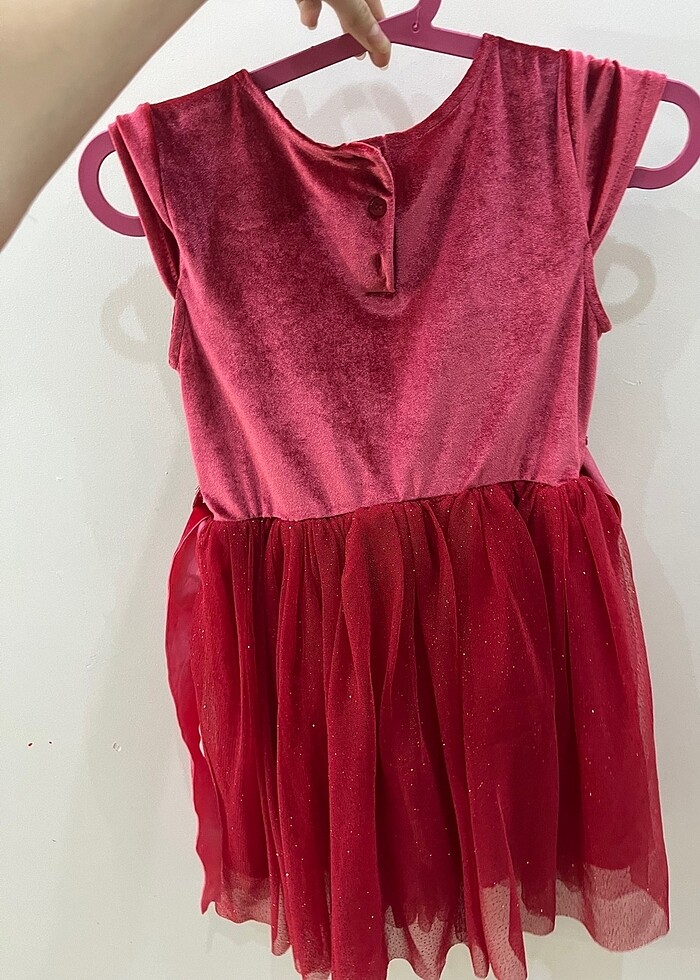 LCW kırmızı kız çocuk elbise - Görsel 3