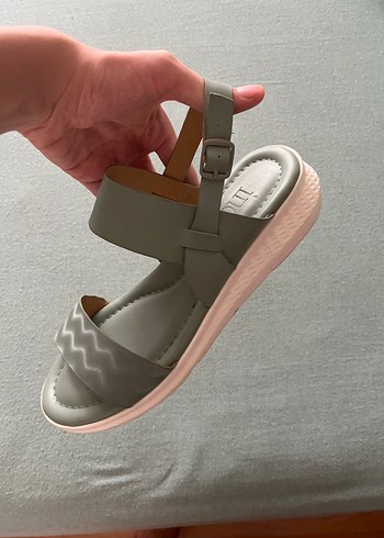İNCİ marka Yeşil Dolgu Topuklu Kadın Sandalet