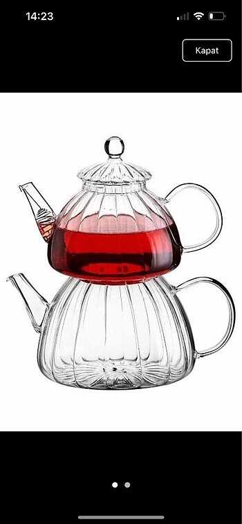 Cam çaydanlık ve ısı dayanıklı