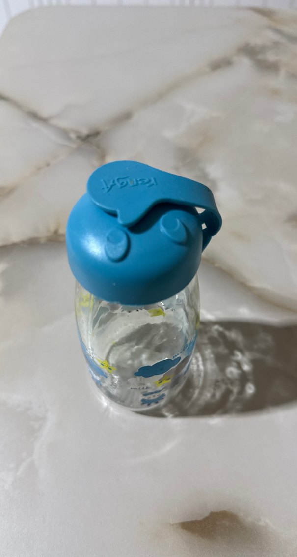 Mavi Kapaklı Çocuk Termos Şişesi - Görsel 3