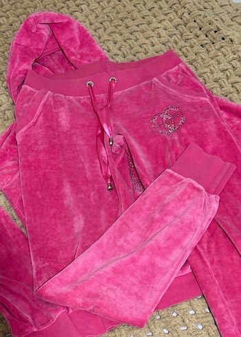 Pembe Payetli Kapüşonlu Kadın eşofman takımı - Görsel 9