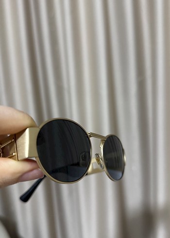 VERSACE GÖZLÜK Klasik Tarz Kadın Gözlüğü, Tokalı, Altın Renk - Görsel 2