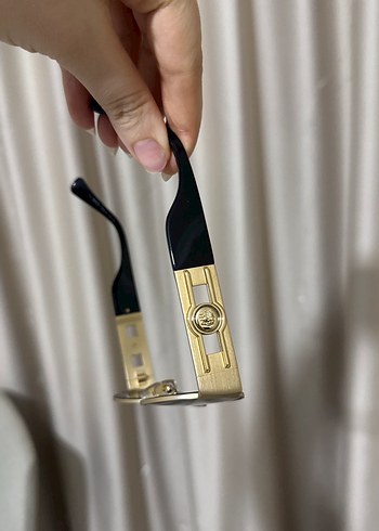 VERSACE GÖZLÜK Klasik Tarz Kadın Gözlüğü, Tokalı, Altın Renk - Görsel 3