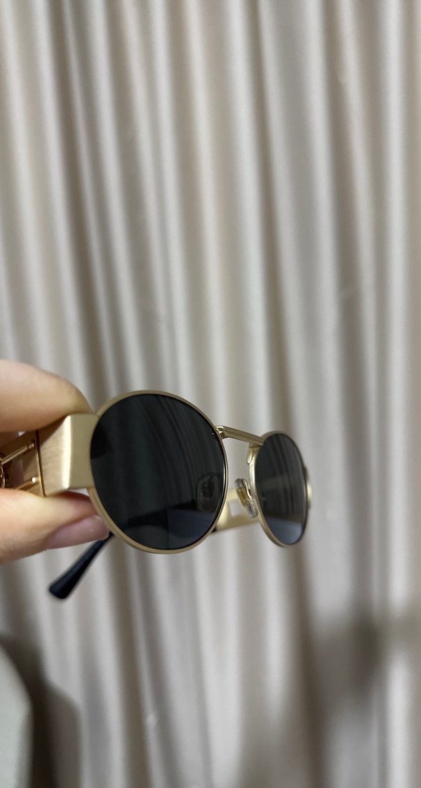 VERSACE GÖZLÜK Klasik Tarz Kadın Gözlüğü, Tokalı, Altın Renk - Görsel 2