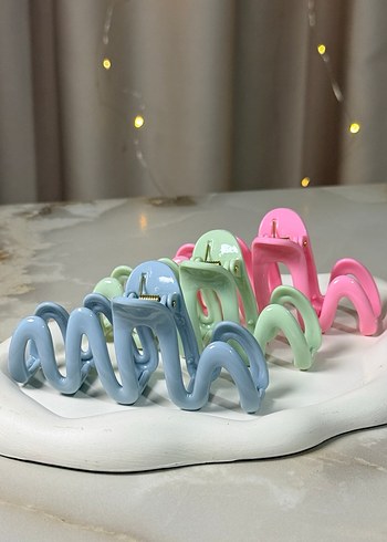 Pastel Renkli Elastik Kadın Saç Tokaları - Görsel 3