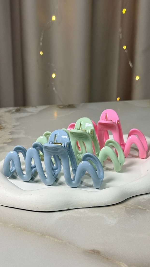 Pastel Renkli Elastik Kadın Saç Tokaları - Görsel 3