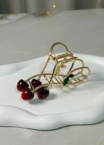 Kiraz Detaylı Kadın Saç Tokası - Görsel 10