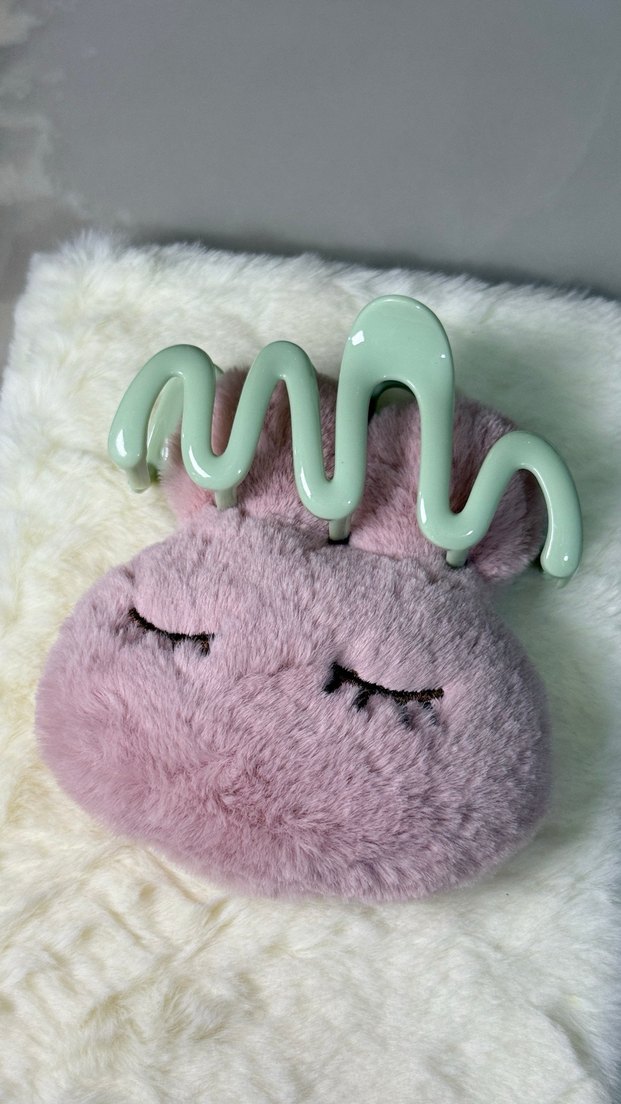 Pastel Yeşil Dalga Saç Tokası - Görsel 4