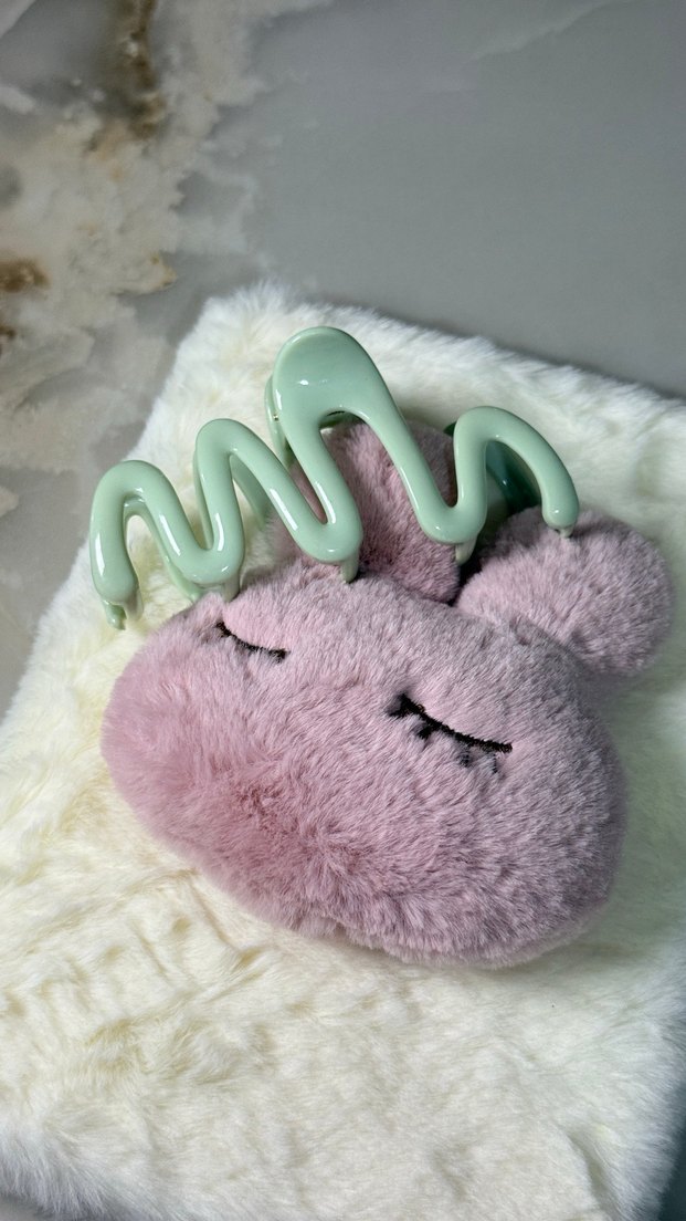 Pastel Yeşil Dalga Saç Tokası - Görsel 3