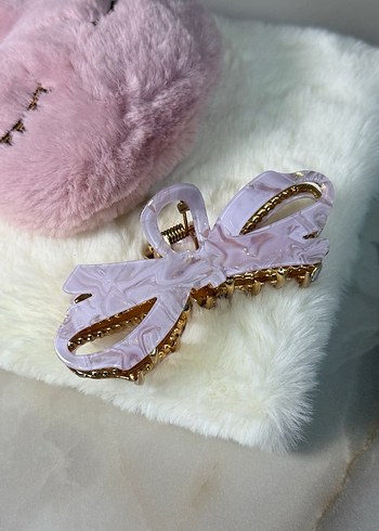 Beyaz Fiyonk Tasarımlı Kadın Saç Tokası - Görsel 2