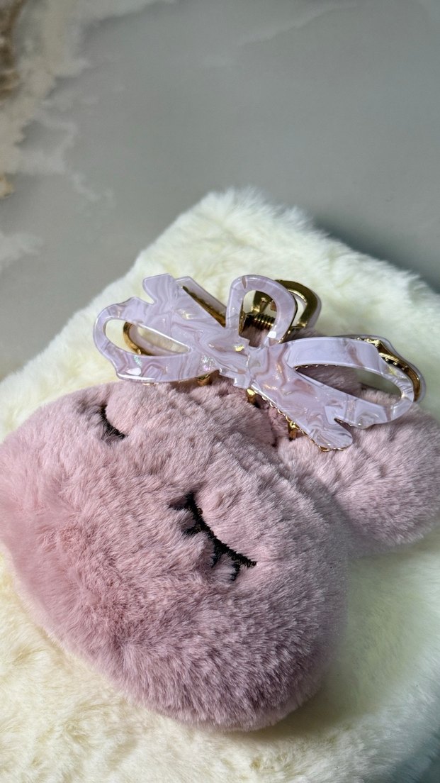 Beyaz Fiyonk Tasarımlı Kadın Saç Tokası - Görsel 3