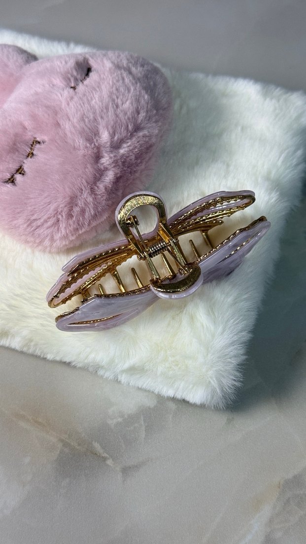 Beyaz Fiyonk Tasarımlı Kadın Saç Tokası - Görsel 4