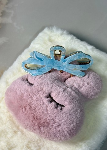 Mavi Fiyonk Detaylı Kadın Saç Tokası - Görsel 5