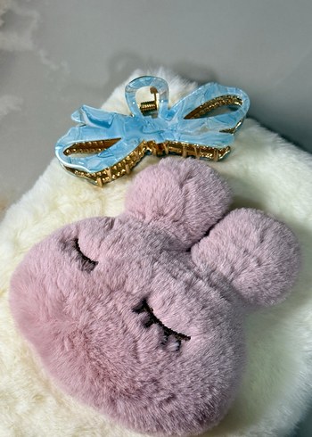 Mavi Fiyonk Detaylı Kadın Saç Tokası - Görsel 4