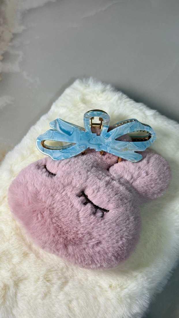 Mavi Fiyonk Detaylı Kadın Saç Tokası - Görsel 5