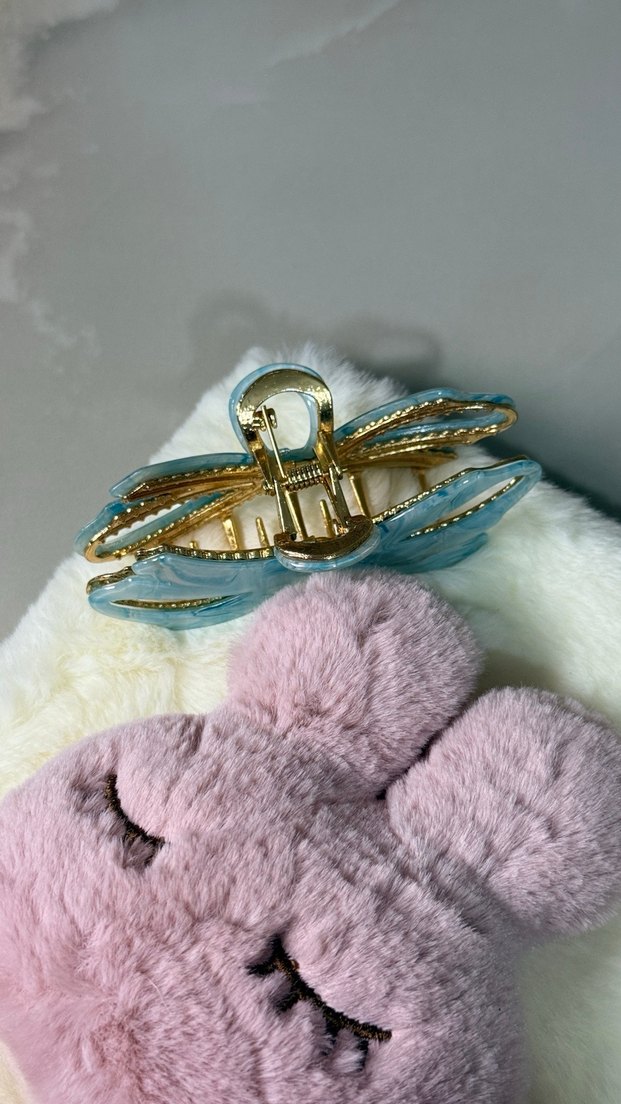 Mavi Fiyonk Detaylı Kadın Saç Tokası - Görsel 2