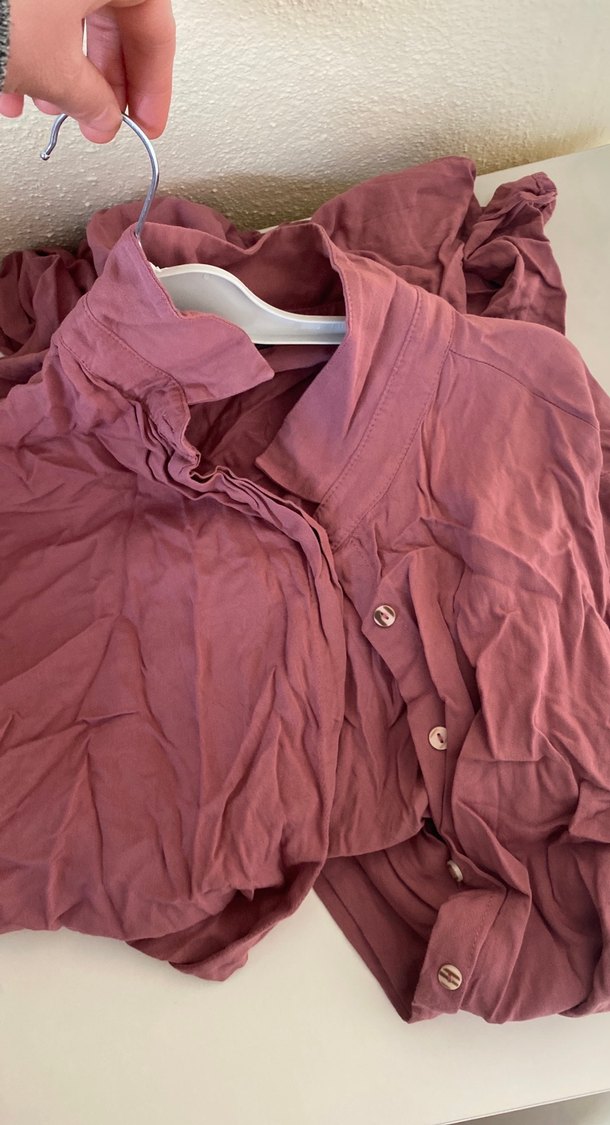 LC Waikiki Bordo Düğmeli Midi Hamile tunik - Görsel 2