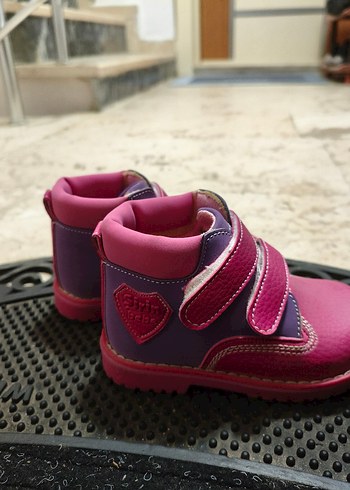 Pembe Kız Bebek ortopedik bot 22 numara - Görsel 2