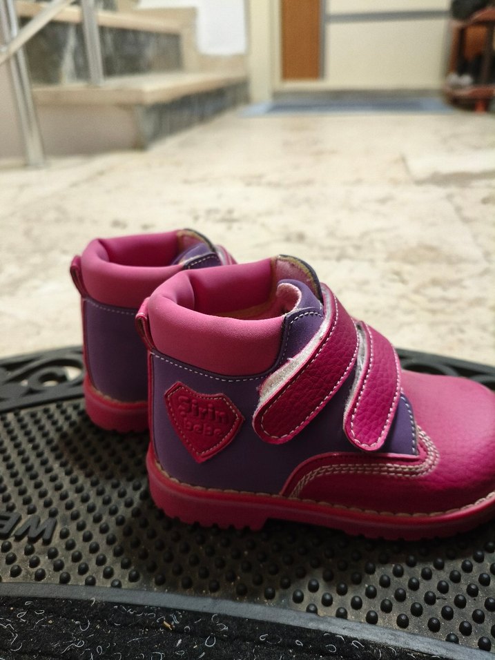 Pembe Kız Bebek ortopedik bot 22 numara - Görsel 2