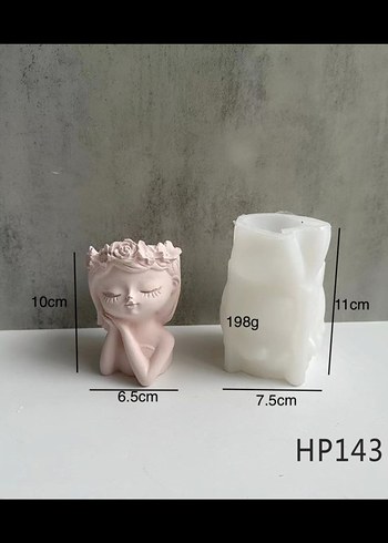 Çiçek Kızlar Saksı Silikon Kalıp - Görsel 2