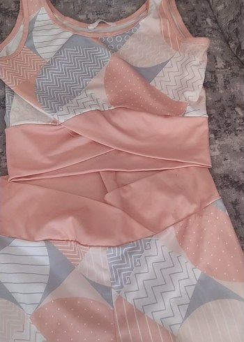 Penti Pembe Pliseli Kısa Spor Tayt