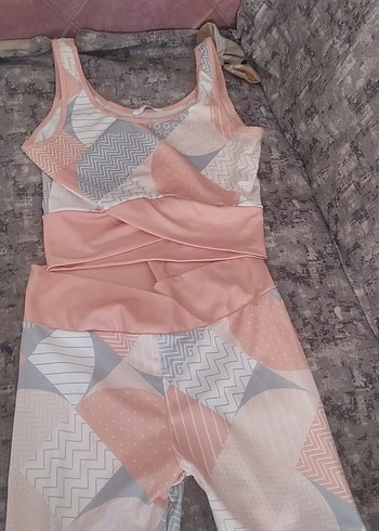 s Beden pembe Renk Pembe Pliseli Kısa Spor Tayt