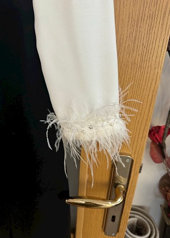 Pınar şems Uzun Kol Detaylı Siyah Beyaz Elbise - Görsel 3