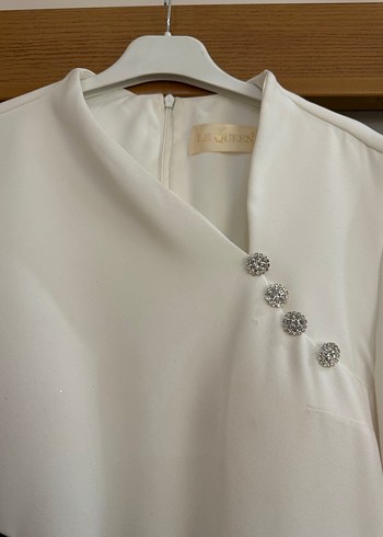 Pınar şems Uzun Kol Detaylı Siyah Beyaz Elbise - Görsel 2