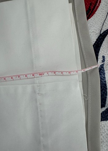 Yusuf özdemir Kadın Beyaz Pamuklu ispanyol Kumaş Pantolon - Görsel 4