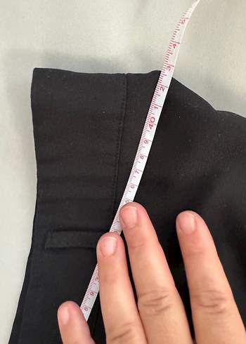 Siyah Kadın piazzo Uzun Kumaş Pantolon - Görsel 4