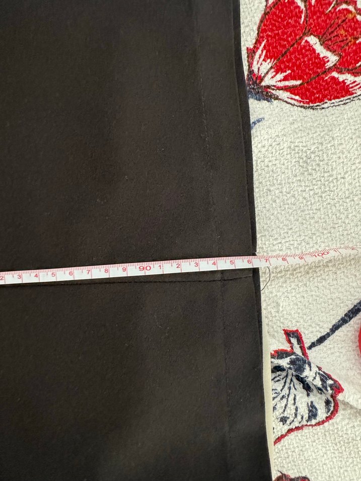 Siyah Kadın piazzo Uzun Kumaş Pantolon - Görsel 3