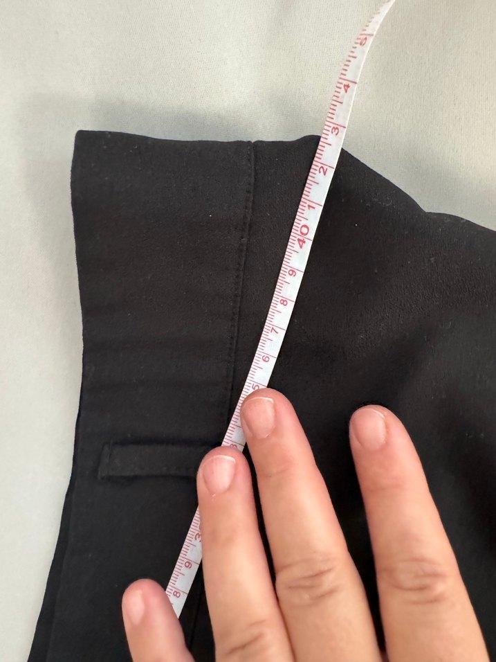 Siyah Kadın piazzo Uzun Kumaş Pantolon - Görsel 4