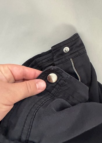 Kayra Siyah ispanyol keten Kadın Pantolon - Görsel 4