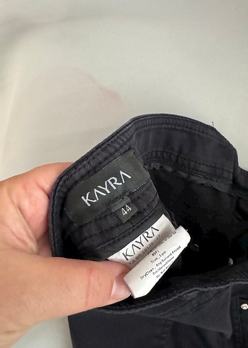 Kayra Siyah ispanyol keten Kadın Pantolon - Görsel 3