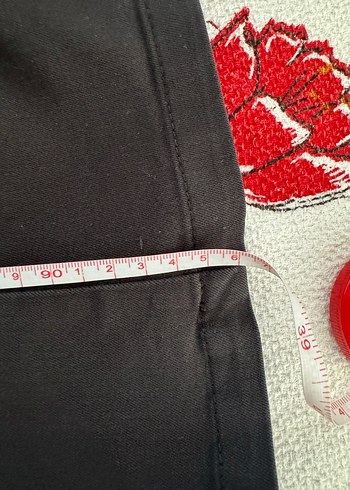 Kayra Siyah ispanyol keten Kadın Pantolon - Görsel 5