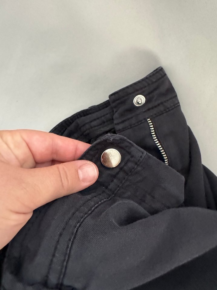 Kayra Siyah ispanyol keten Kadın Pantolon - Görsel 4