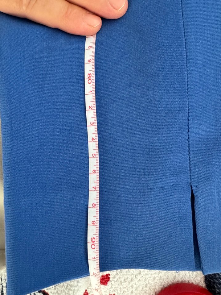 Mavi  Kadın Kumaş Pantolon - Görsel 4