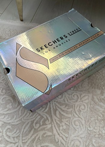 Skechers Bej Dolgu Topuklu Bağcıklı Kadın Spor Ayakkabı - Görsel 5