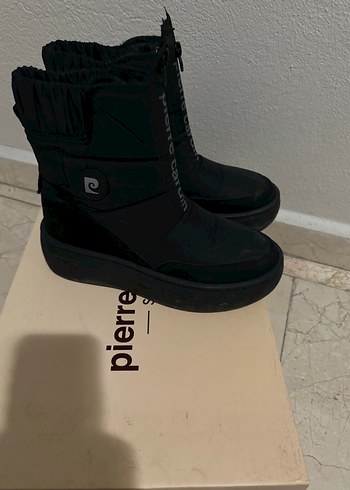 Pierre Cardin Siyah Platform Topuklu Kadın Kar  Botu - Görsel 2