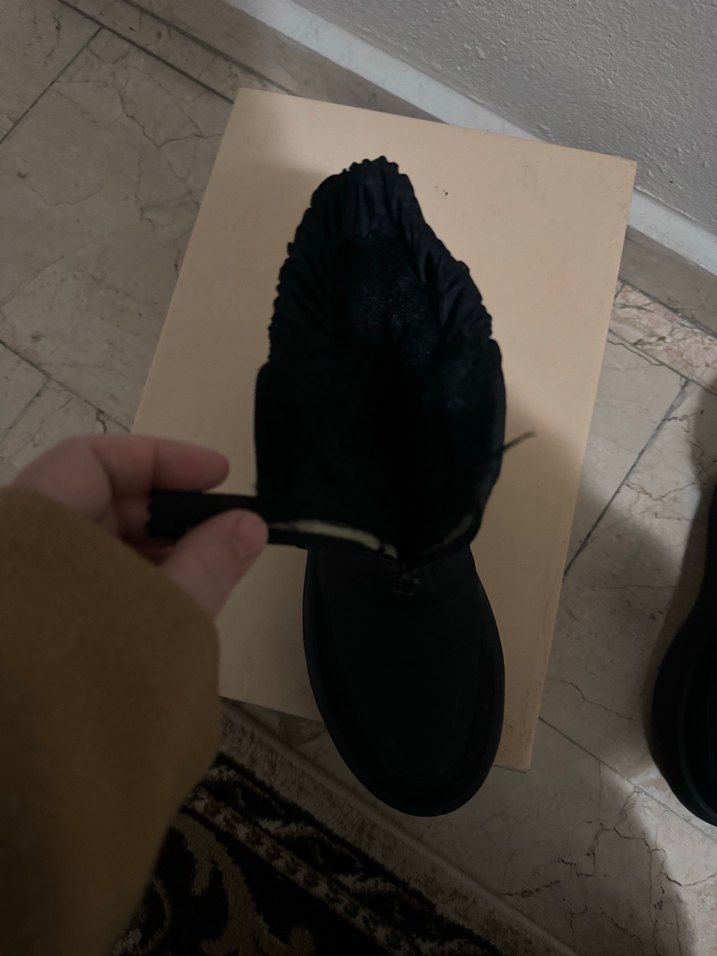 Pierre Cardin Siyah Platform Topuklu Kadın Kar  Botu - Görsel 5