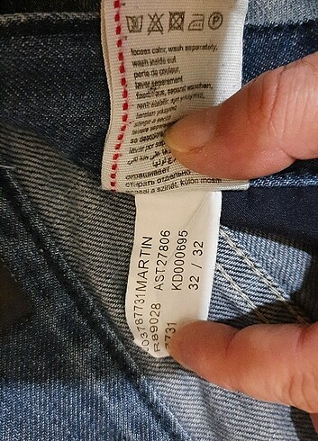 32 Beden mavi Renk Erkek mavi jeans pantolon