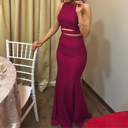Fuşya abiye