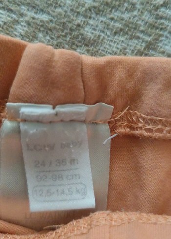 Kız Çocuk Bej Pamuklu Tayt - Görsel 2