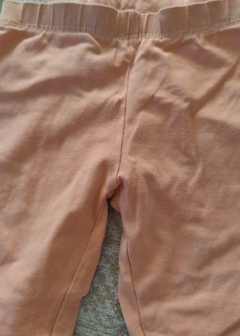 Kız Çocuk Bej Pamuklu Tayt - Görsel 4