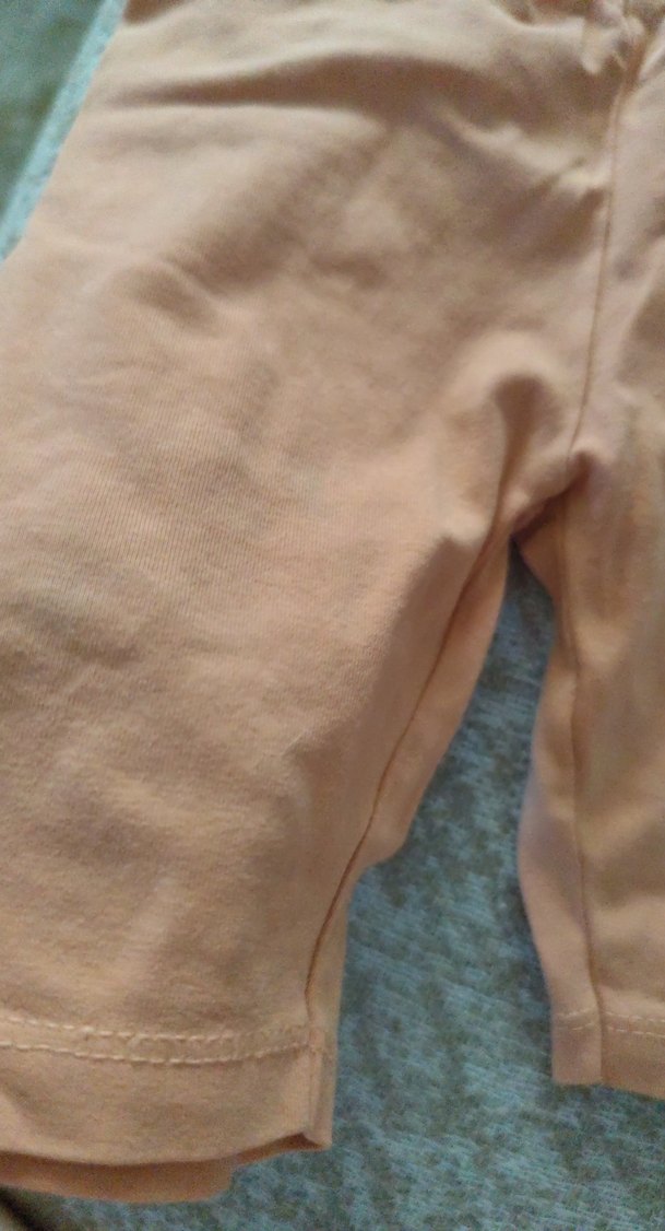 Kız Çocuk Bej Pamuklu Tayt - Görsel 3