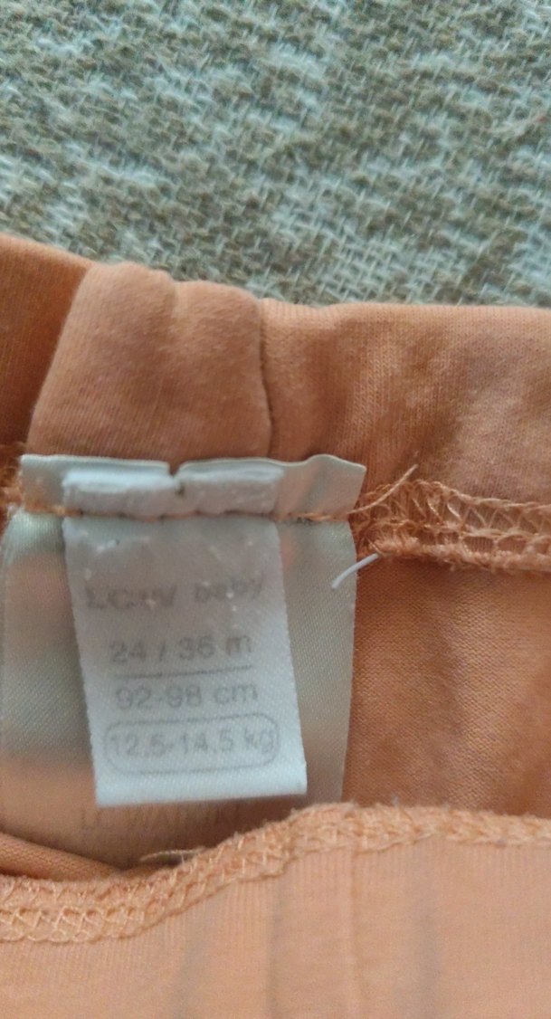 Kız Çocuk Bej Pamuklu Tayt - Görsel 2