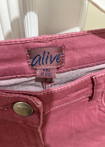 Pembe çocuk  Kumaş Pantolon Midi Boy Dar Kesim - Görsel 2