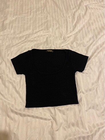 Crop top siyah