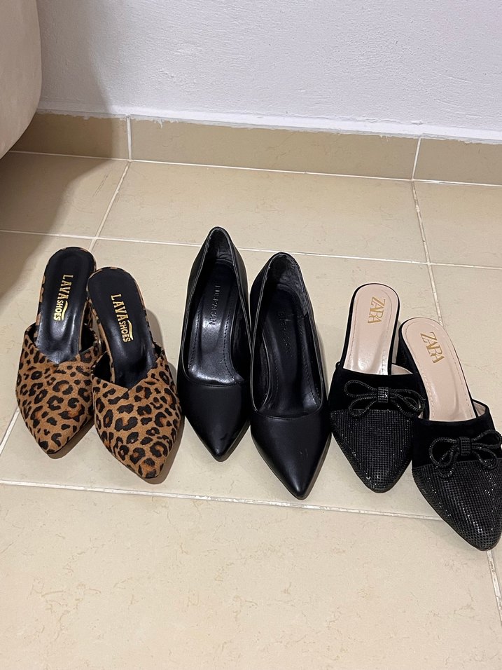 Kadın Siyah Modern Klasik Topuklu Ayakkabı - Görsel 5