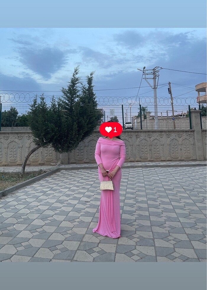 Bembe uzun abiye - Görsel 4